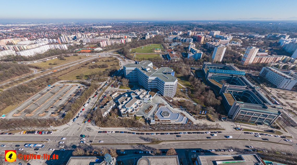 15.02.2023 - Luftbilder Perlach Plaza, Allianz, Wacker, Rentenversicherung, PEP